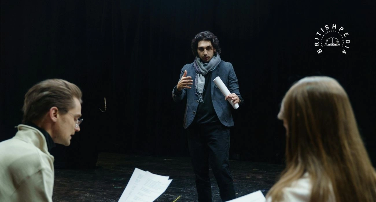 Theater cast rehearsal.