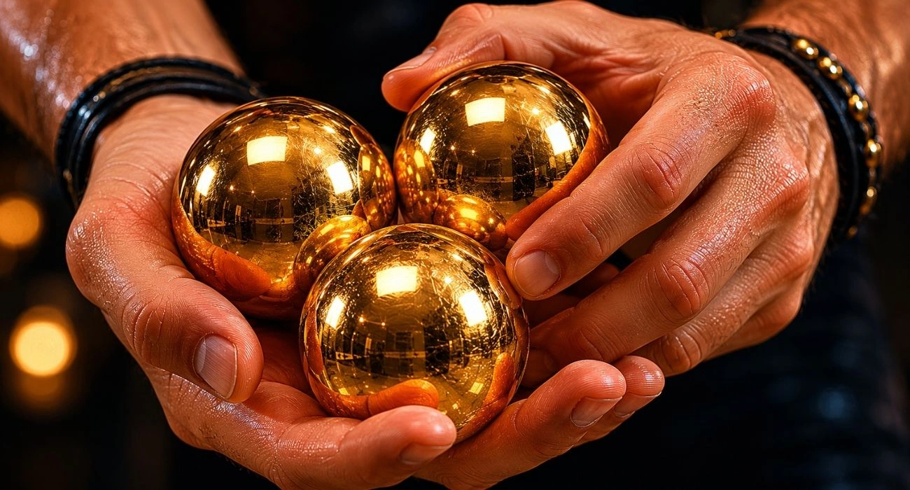 A dream to juggle with gold balls