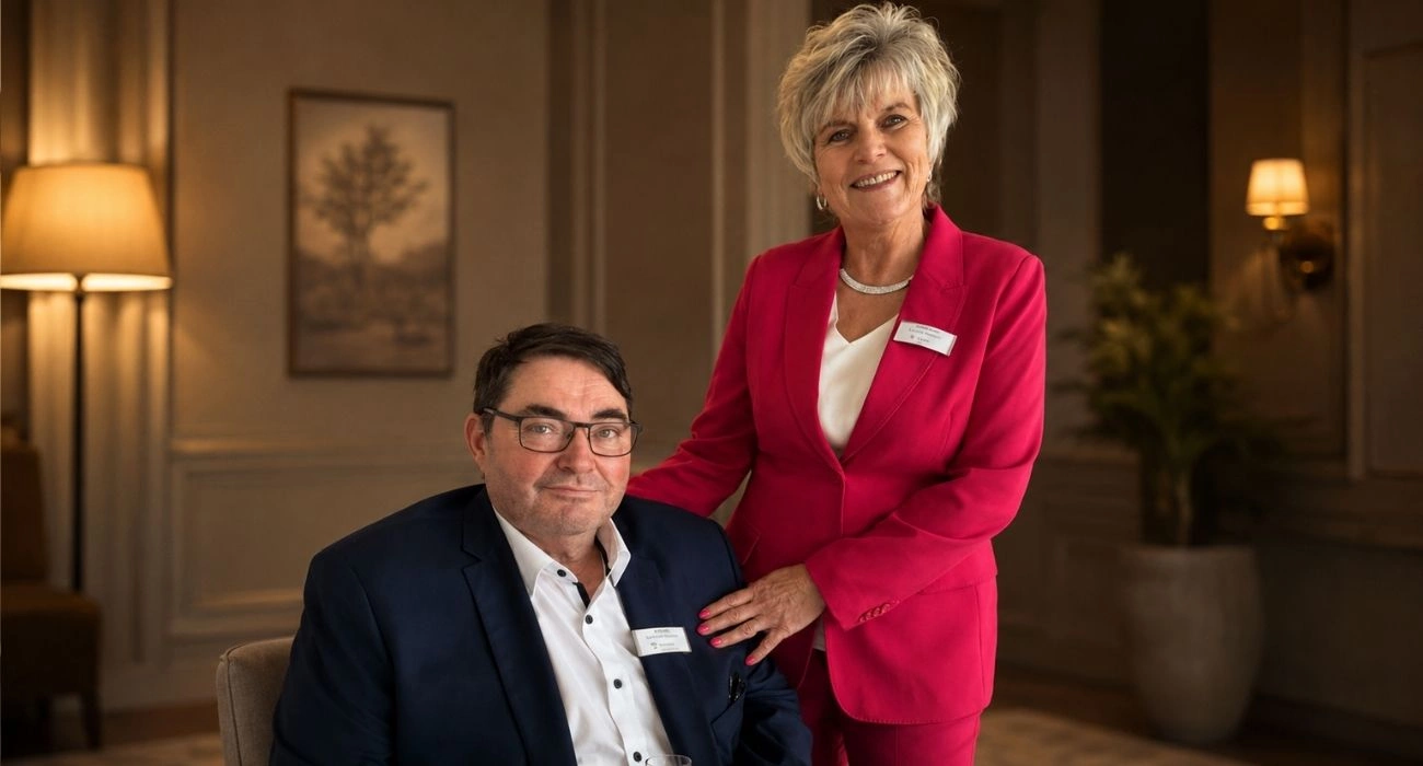 Otto Durďák and his beloved wife.
